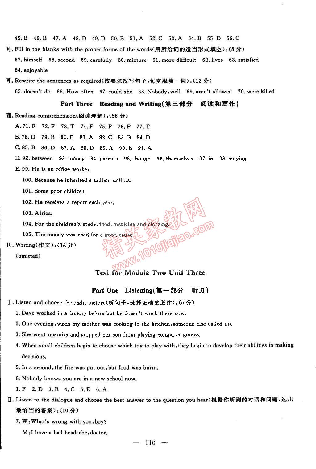 2015年鐘書金牌金試卷九年級(jí)英語(yǔ)下冊(cè)牛津版 第6頁(yè)