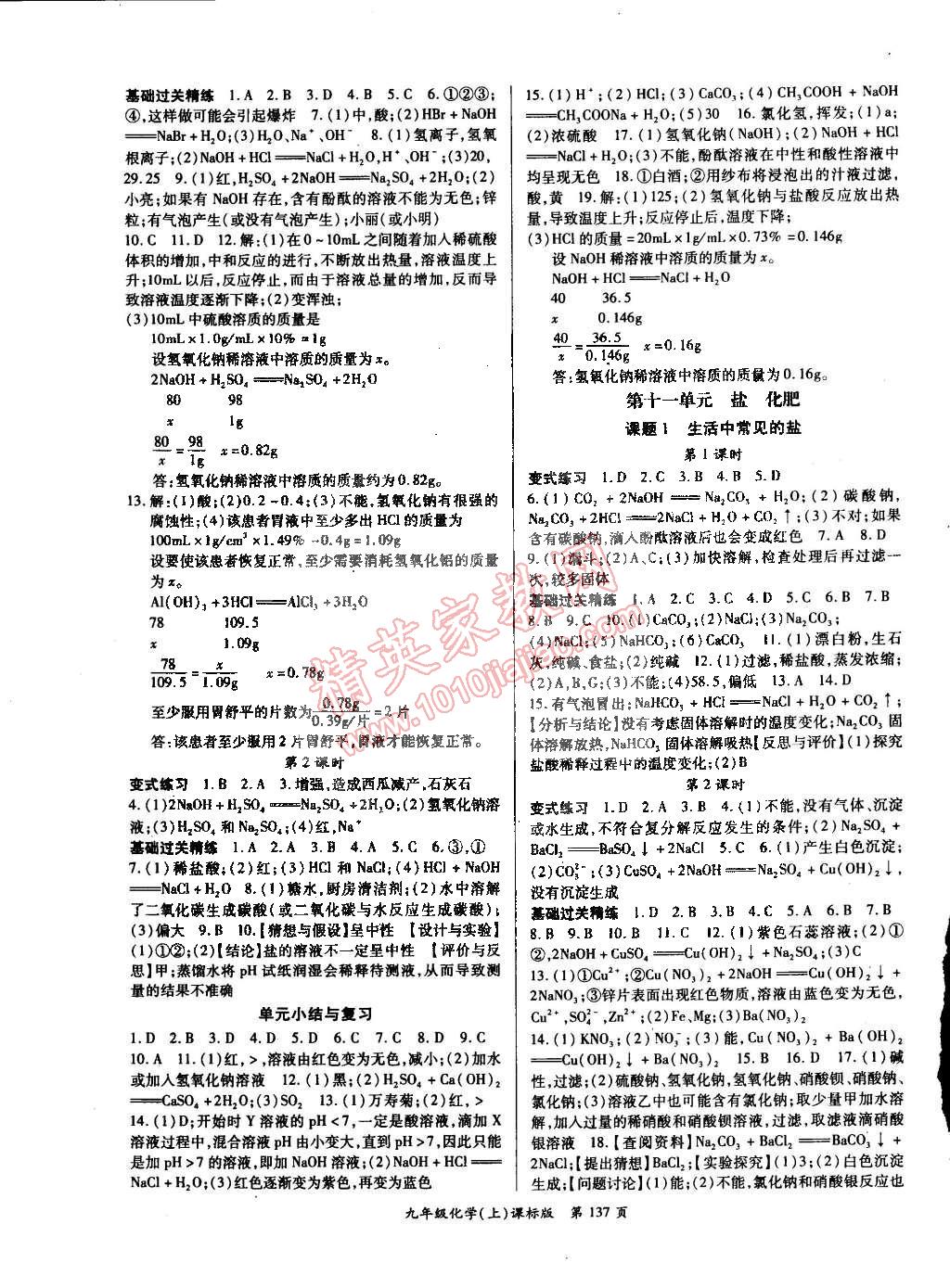 2015年啟航新課堂名校名師同步學(xué)案九年級(jí)化學(xué)下冊人教版 第5頁