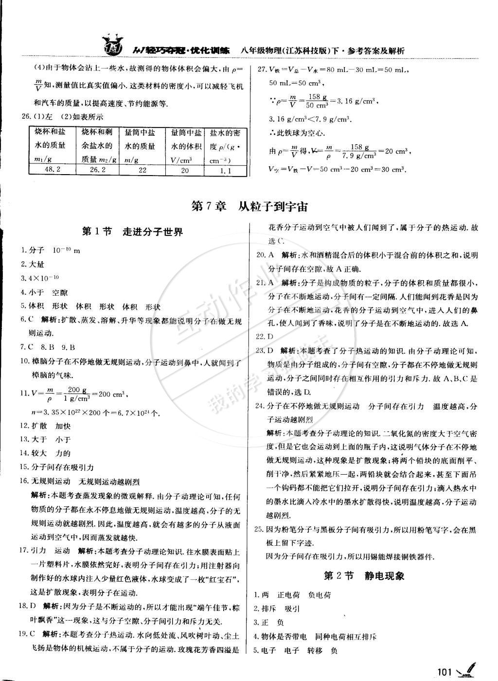 2015年1加1轻巧夺冠优化训练八年级物理下册苏科版银版双色提升版 第6页