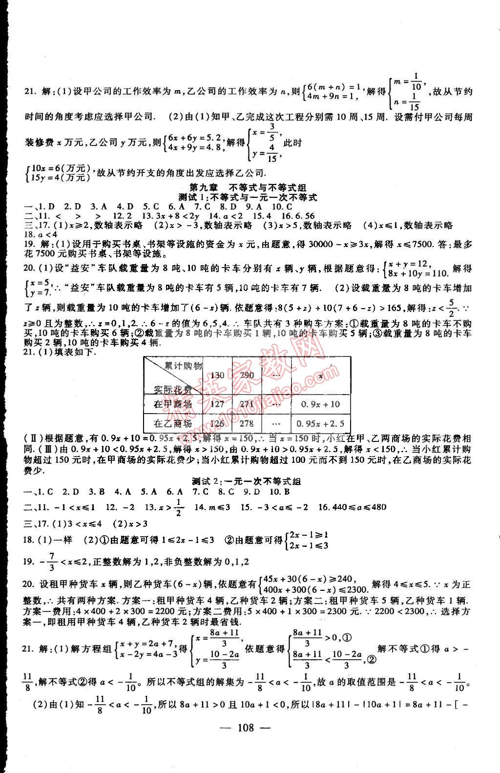 2015年海淀金卷七年级数学下册人教版 第4页