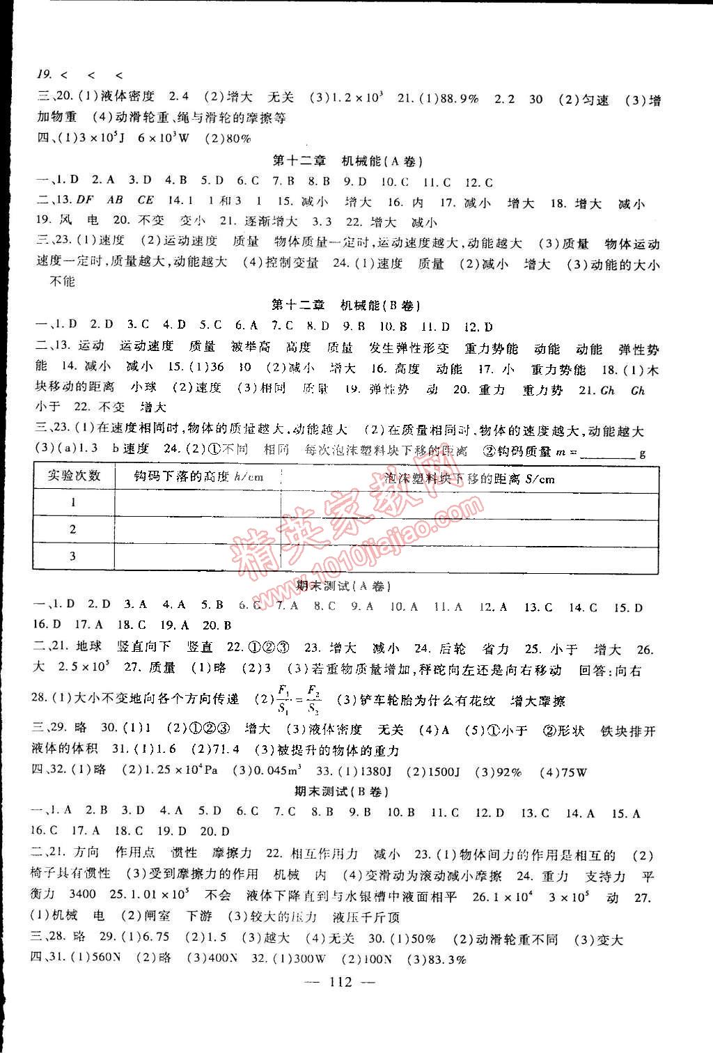 2015年海淀金卷八年級物理下冊教科版 第4頁