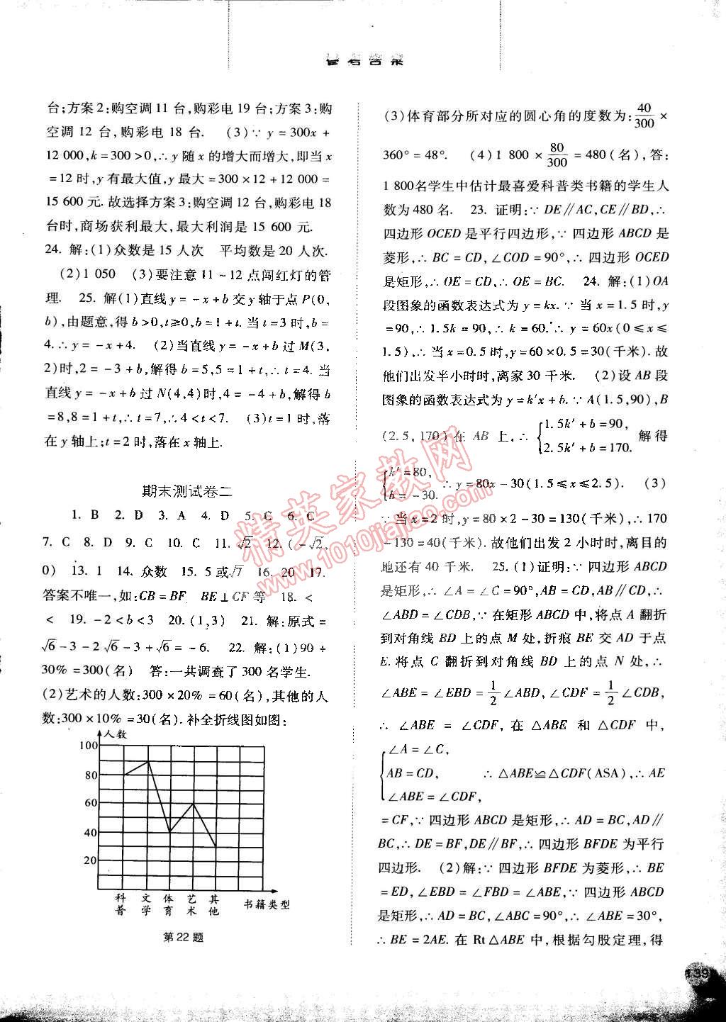 2015年同步訓(xùn)練八年級(jí)數(shù)學(xué)下冊(cè)人教版河北人民出版社 第20頁