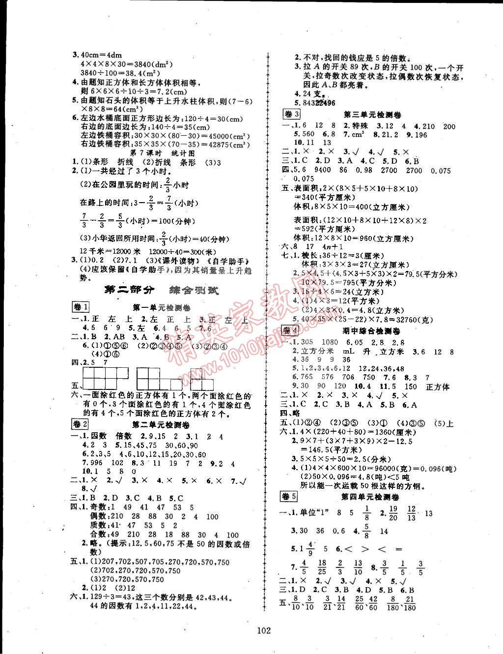 2015年探究乐园高效课堂五年级数学下册人教版 第15页