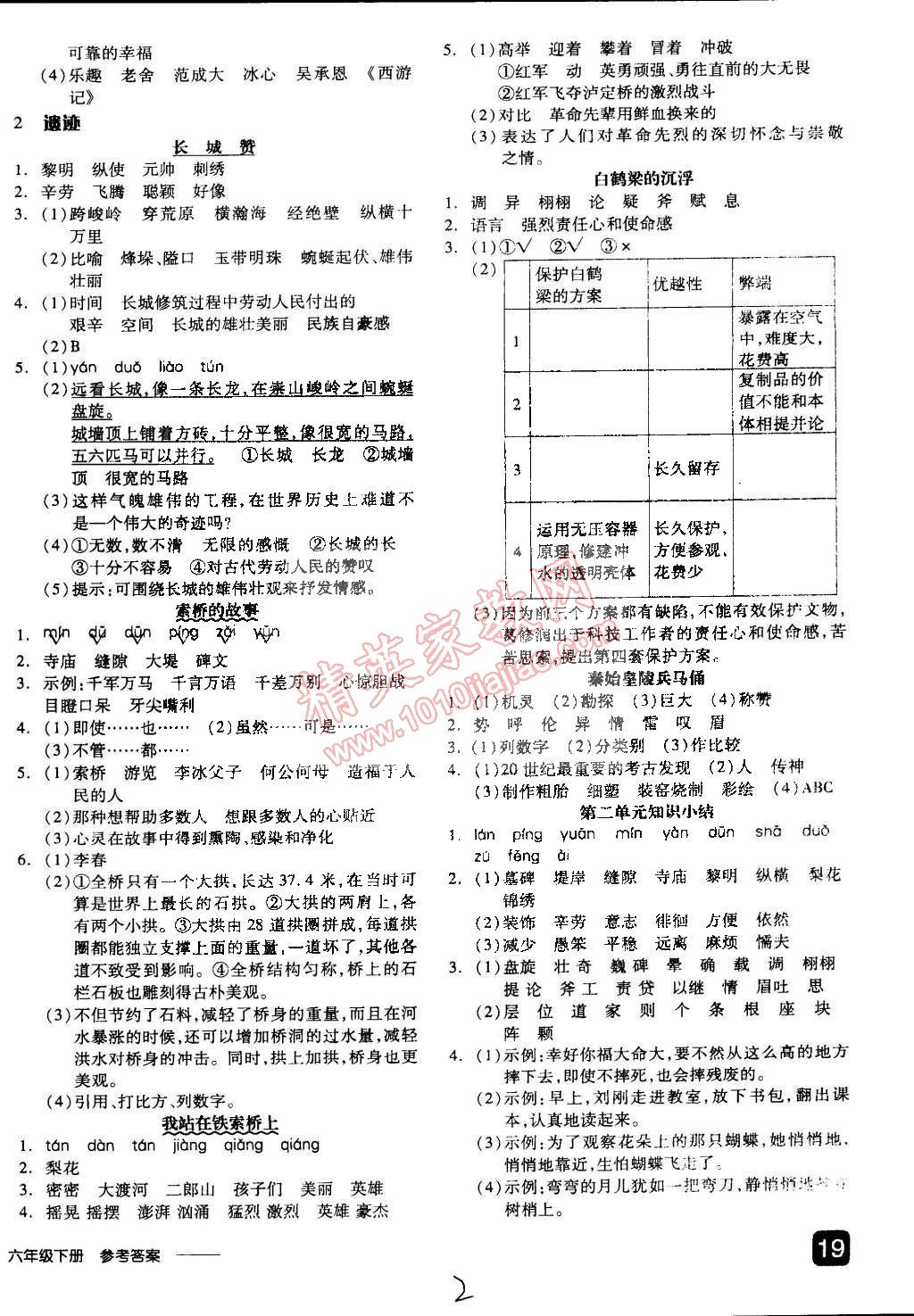 2015年全品學(xué)練考六年級(jí)語文下冊北師大版 第15頁