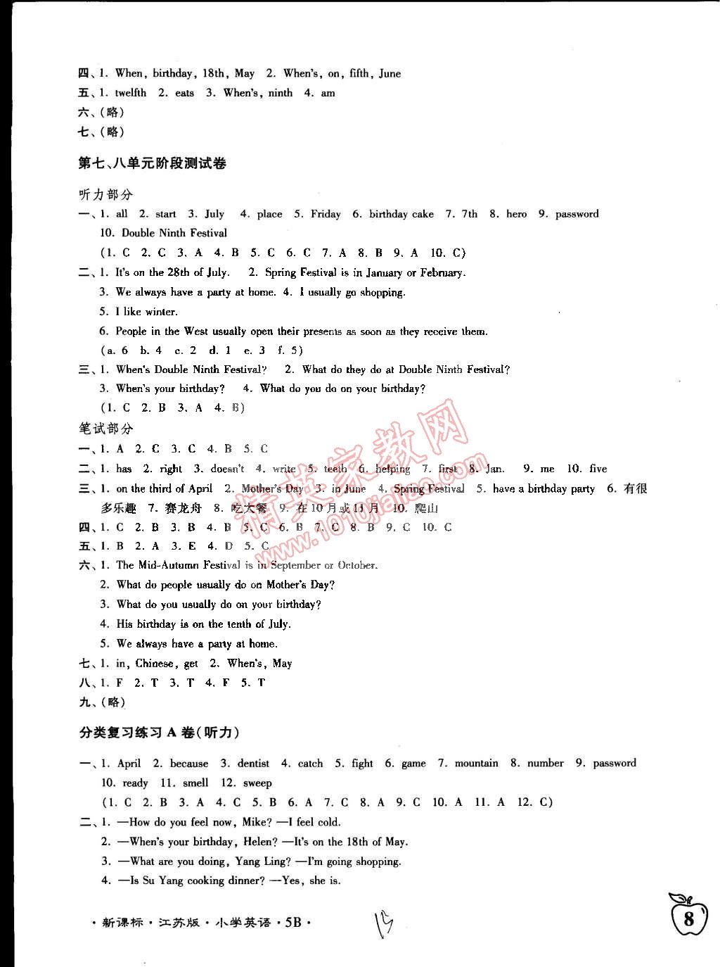 2015年江蘇密卷五年級(jí)英語下冊(cè)江蘇版 第15頁