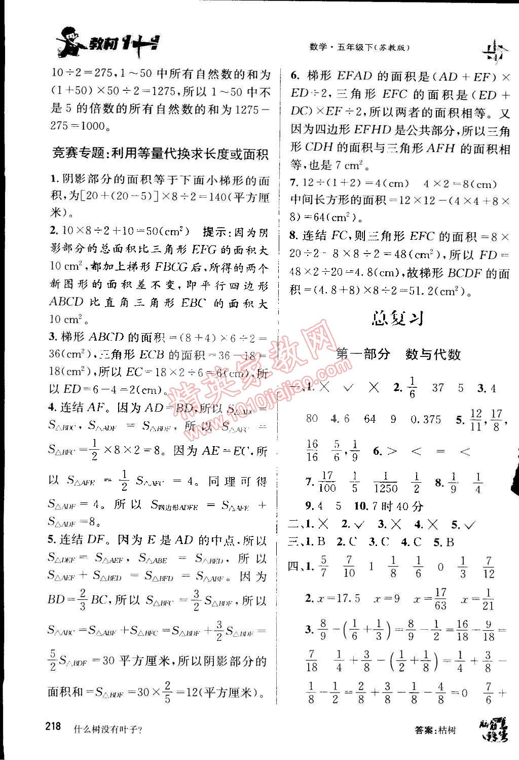 2015年教材1加1五年級數(shù)學下冊蘇教版 第24頁