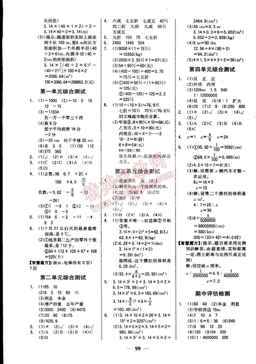 2015年世紀(jì)金榜金榜小博士六年級(jí)數(shù)學(xué)下冊(cè)人教版 第7頁(yè)