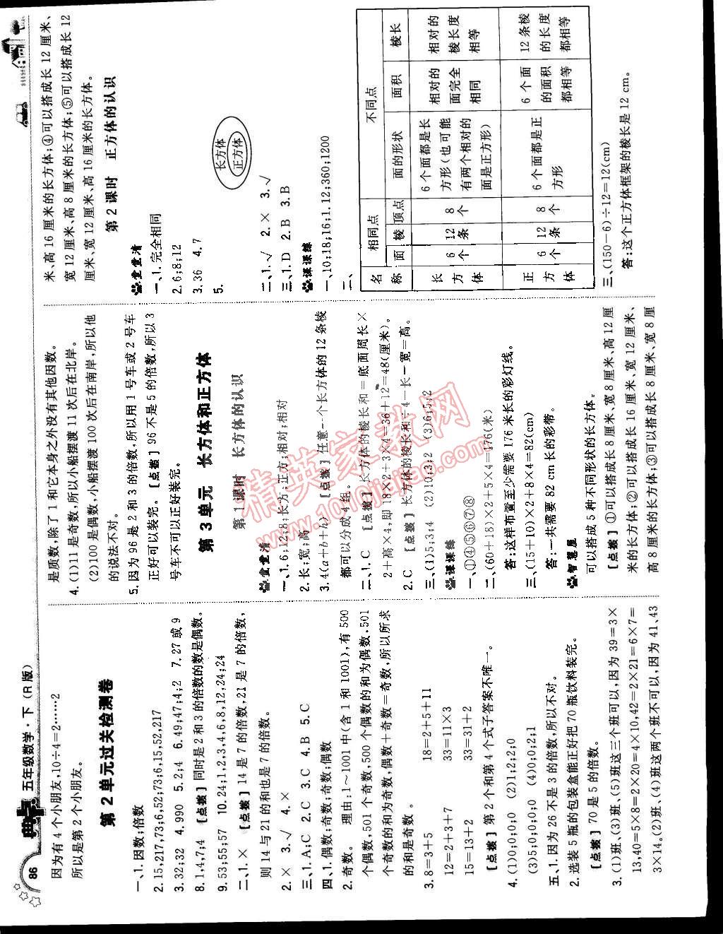 2015年典中點綜合應用創(chuàng)新題五年級數(shù)學下冊人教版 第4頁