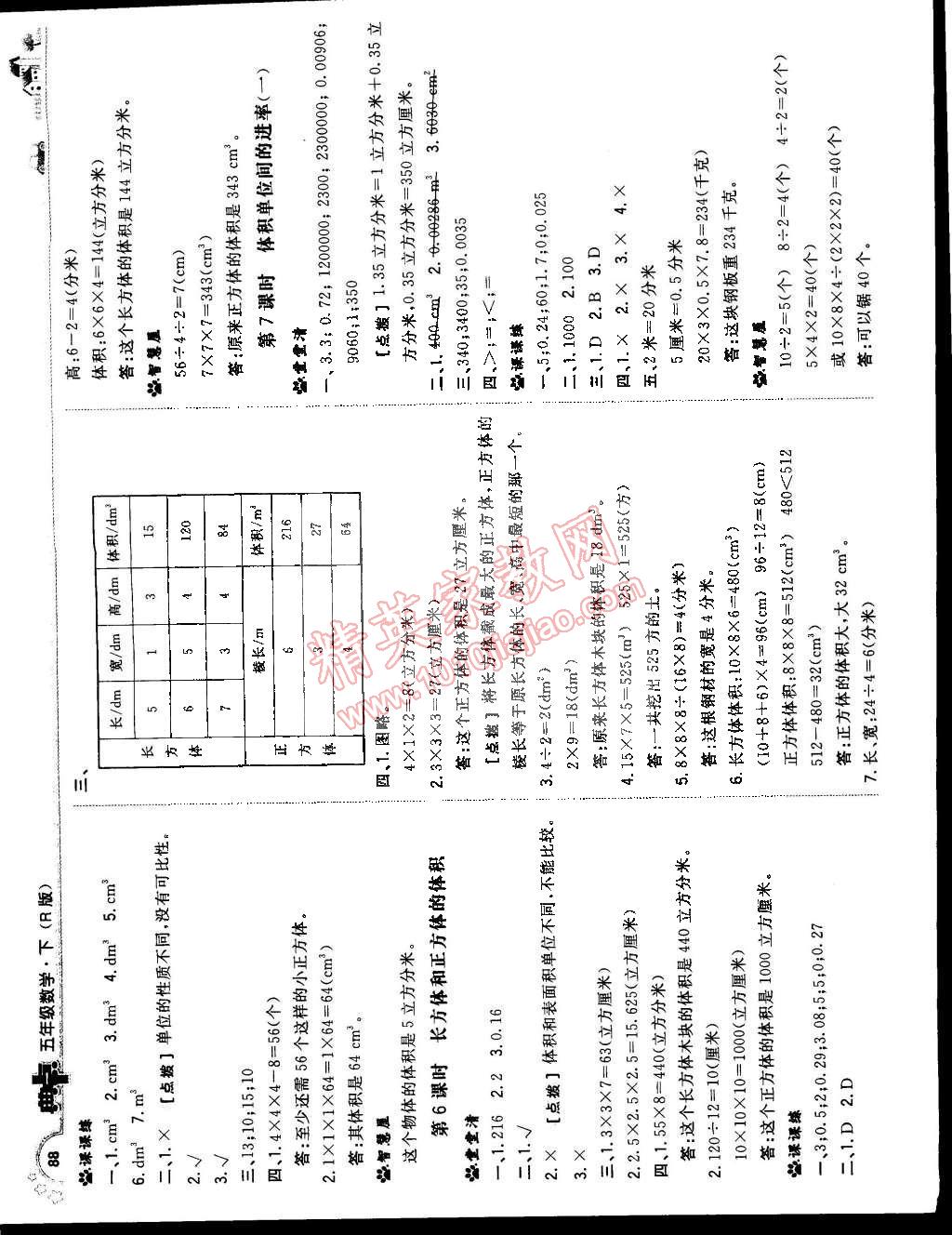 2015年典中点综合应用创新题五年级数学下册人教版 第6页