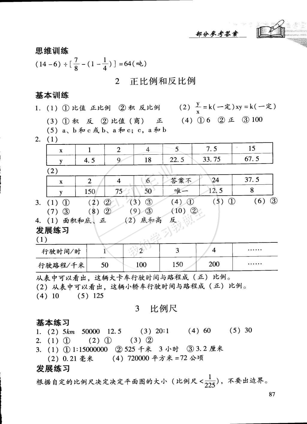 2015年學(xué)習(xí)探究診斷六年級數(shù)學(xué)下冊人教版 第6頁