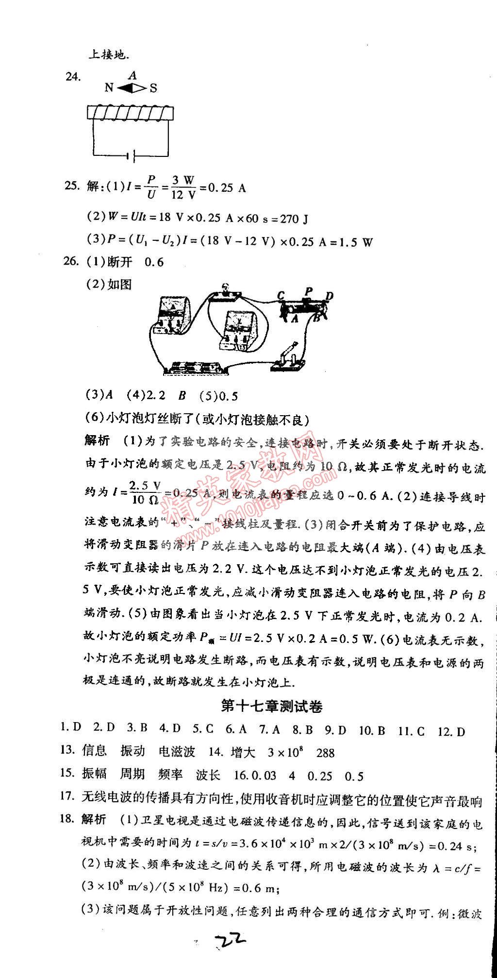 2015年學(xué)升同步練測九年級物理下冊蘇科版 第22頁