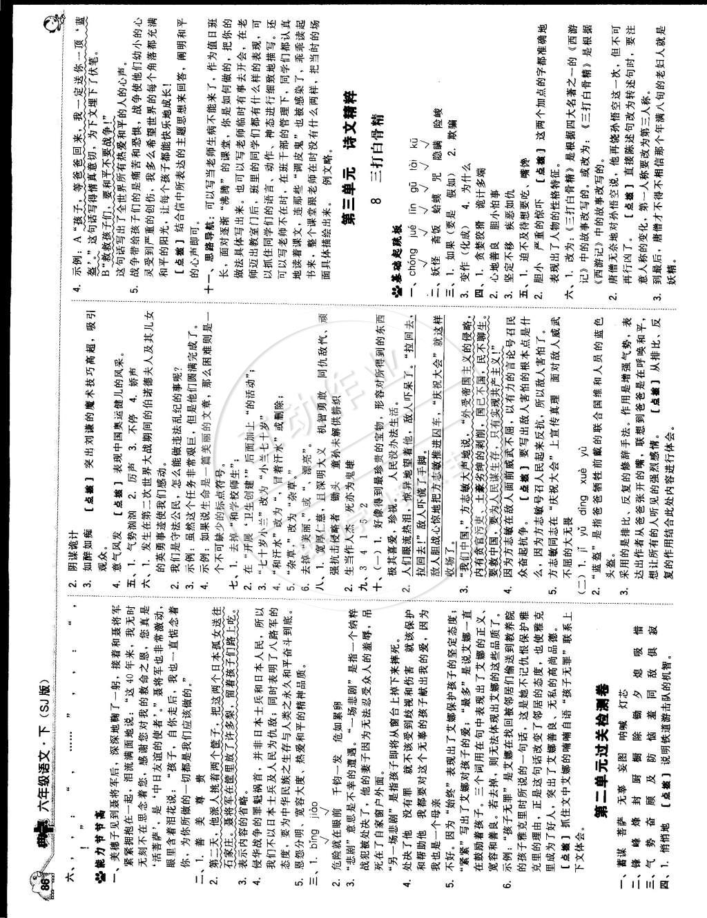 2015年綜合應用創(chuàng)新題典中點六年級語文下冊蘇教版 第20頁