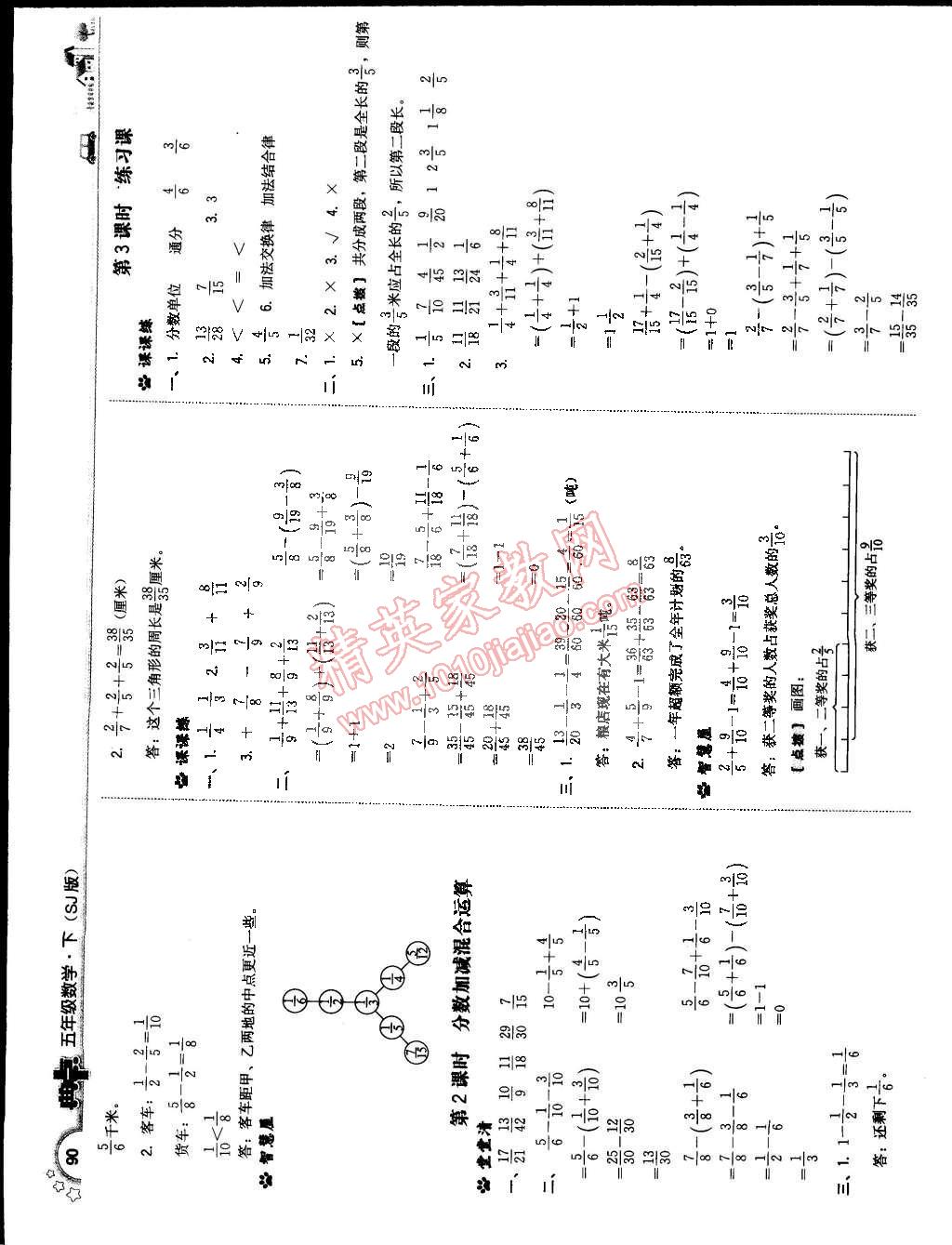 2015年典中點綜合應用創(chuàng)新題五年級數學下冊蘇教版 第16頁