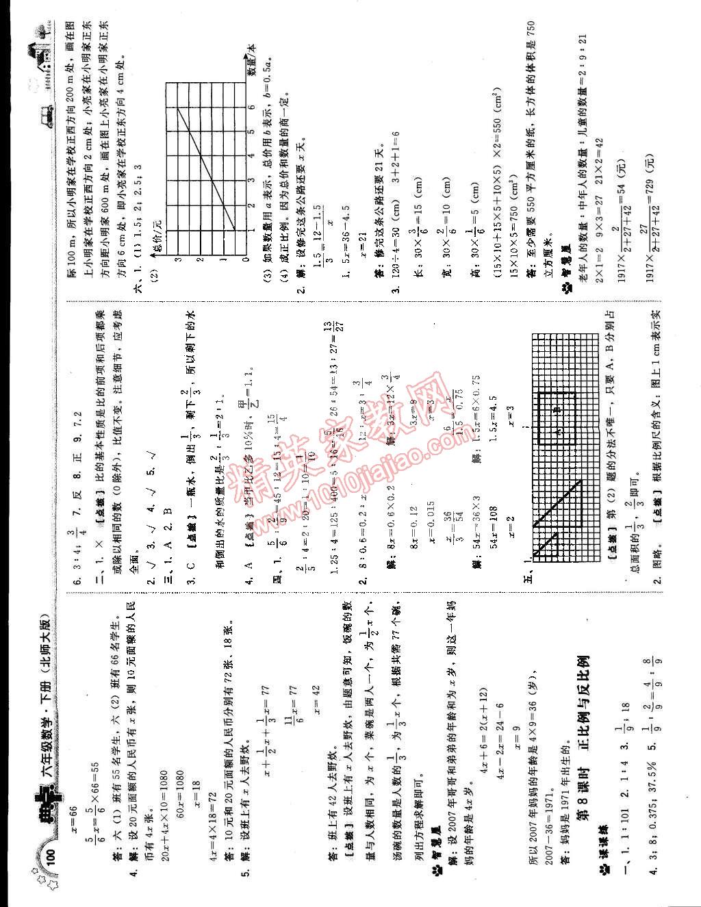 2015年典中點(diǎn)綜合應(yīng)用創(chuàng)新題六年級(jí)數(shù)學(xué)下冊(cè)北師大版 第18頁(yè)