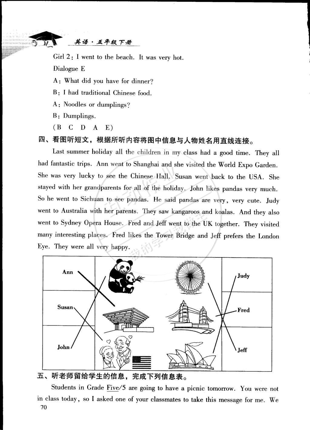 2015年学习探究诊断五年级英语下册外研版 第15页