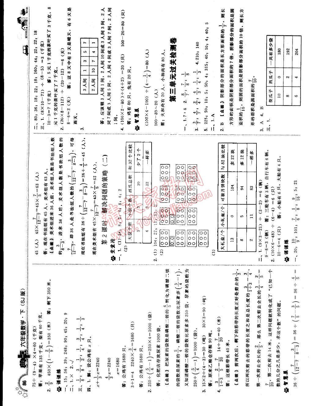 2015年典中点综合应用创新题六年级数学下册苏教版 第4页