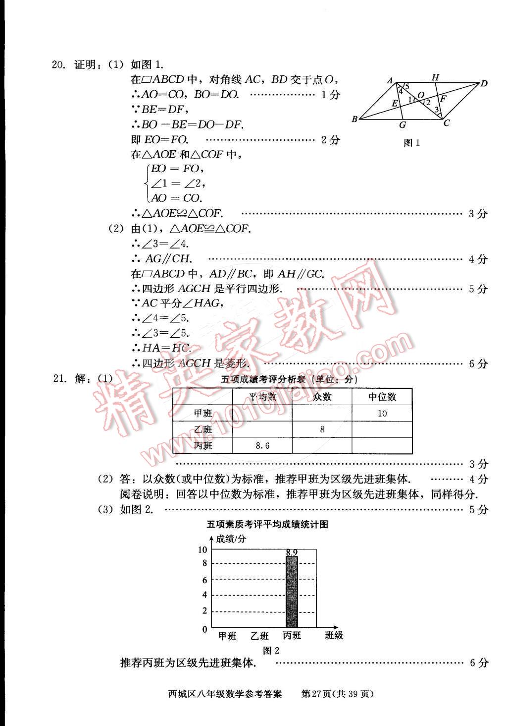 2015年學習探究診斷八年級數(shù)學下冊 第27頁