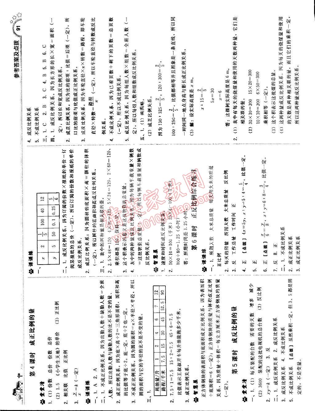 2015年典中點綜合應用創(chuàng)新題六年級數(shù)學下冊人教版 第9頁