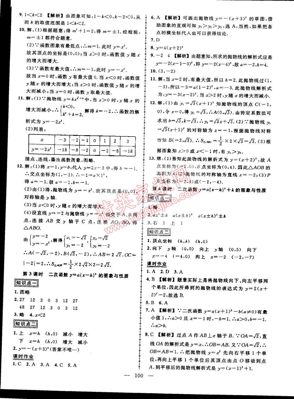 2015年黃岡創(chuàng)優(yōu)作業(yè)導(dǎo)學(xué)練九年級數(shù)學(xué)下冊湘教版 第2頁