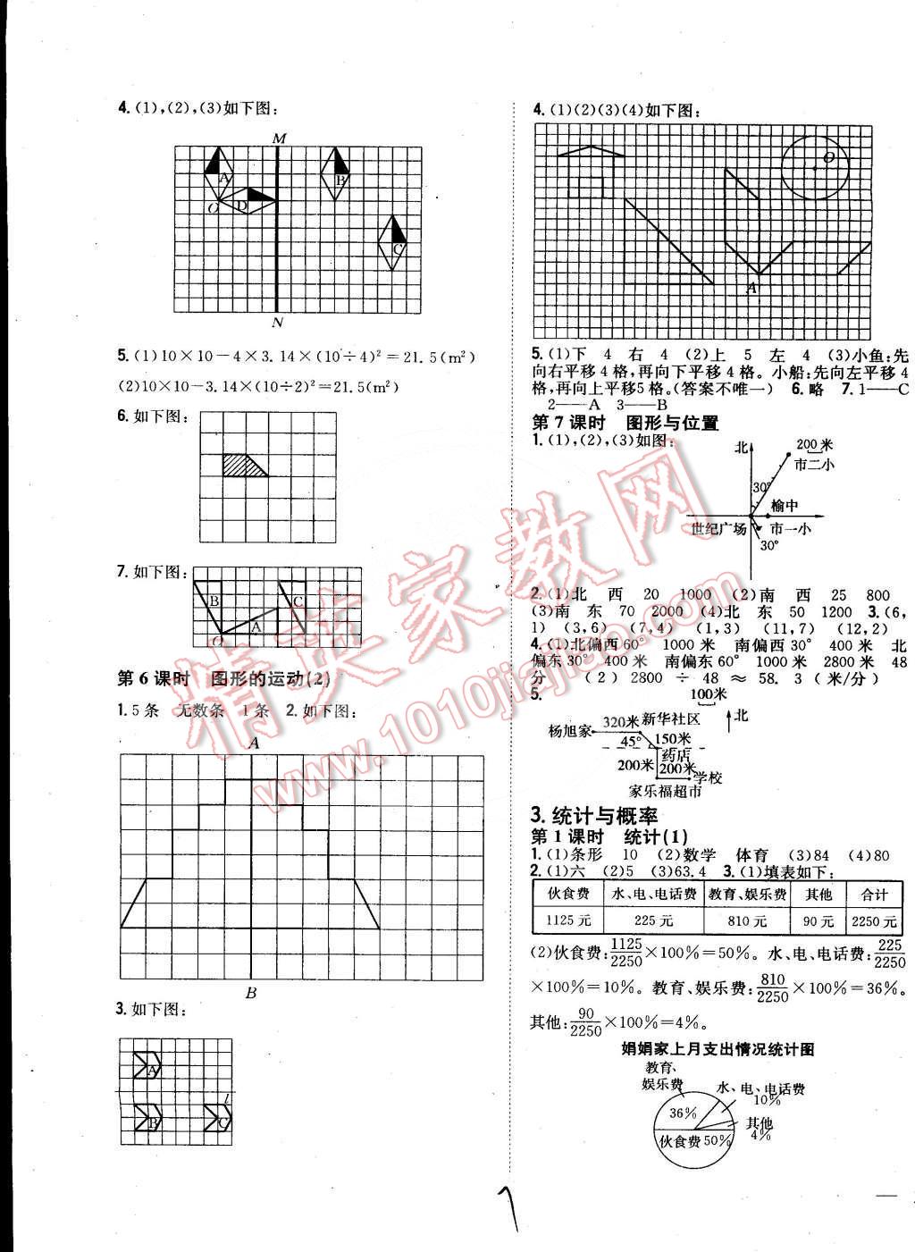 2015年全科王同步課時練習(xí)六年級數(shù)學(xué)下冊北師大版 第7頁