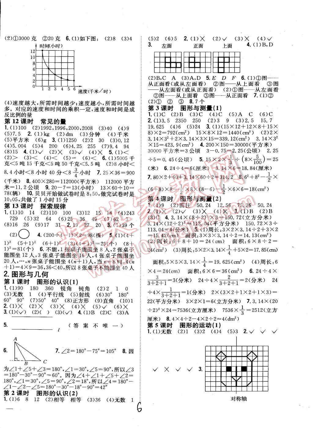 2015年全科王同步課時(shí)練習(xí)六年級(jí)數(shù)學(xué)下冊(cè)北師大版 第6頁