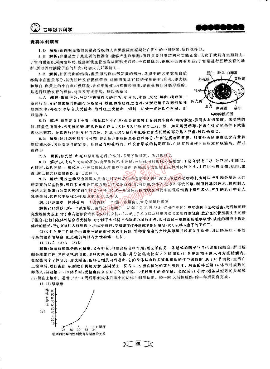 2015年重點(diǎn)中學(xué)與你有約七年級(jí)科學(xué)下冊(cè)寧波專用 第17頁(yè)