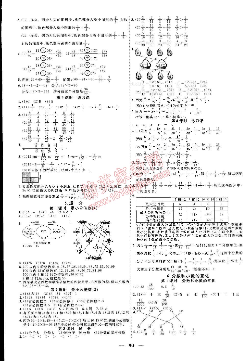 2015年陽光課堂課時(shí)優(yōu)化作業(yè)五年級數(shù)學(xué)下冊人教版 第4頁