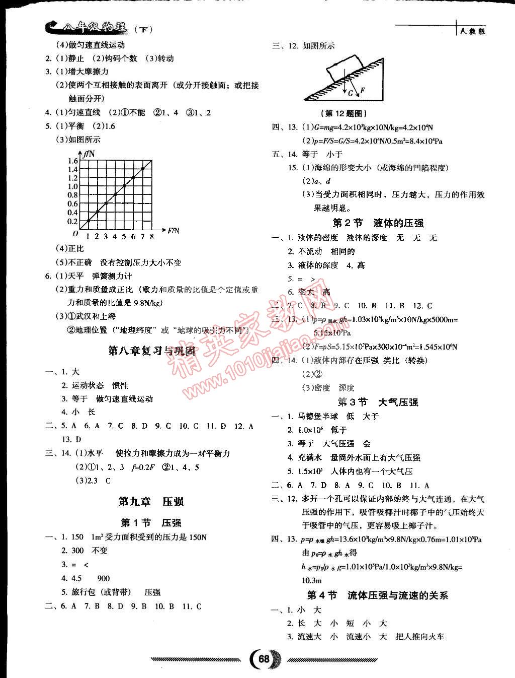 2015年隨堂小考八年級物理下冊人教版 第4頁