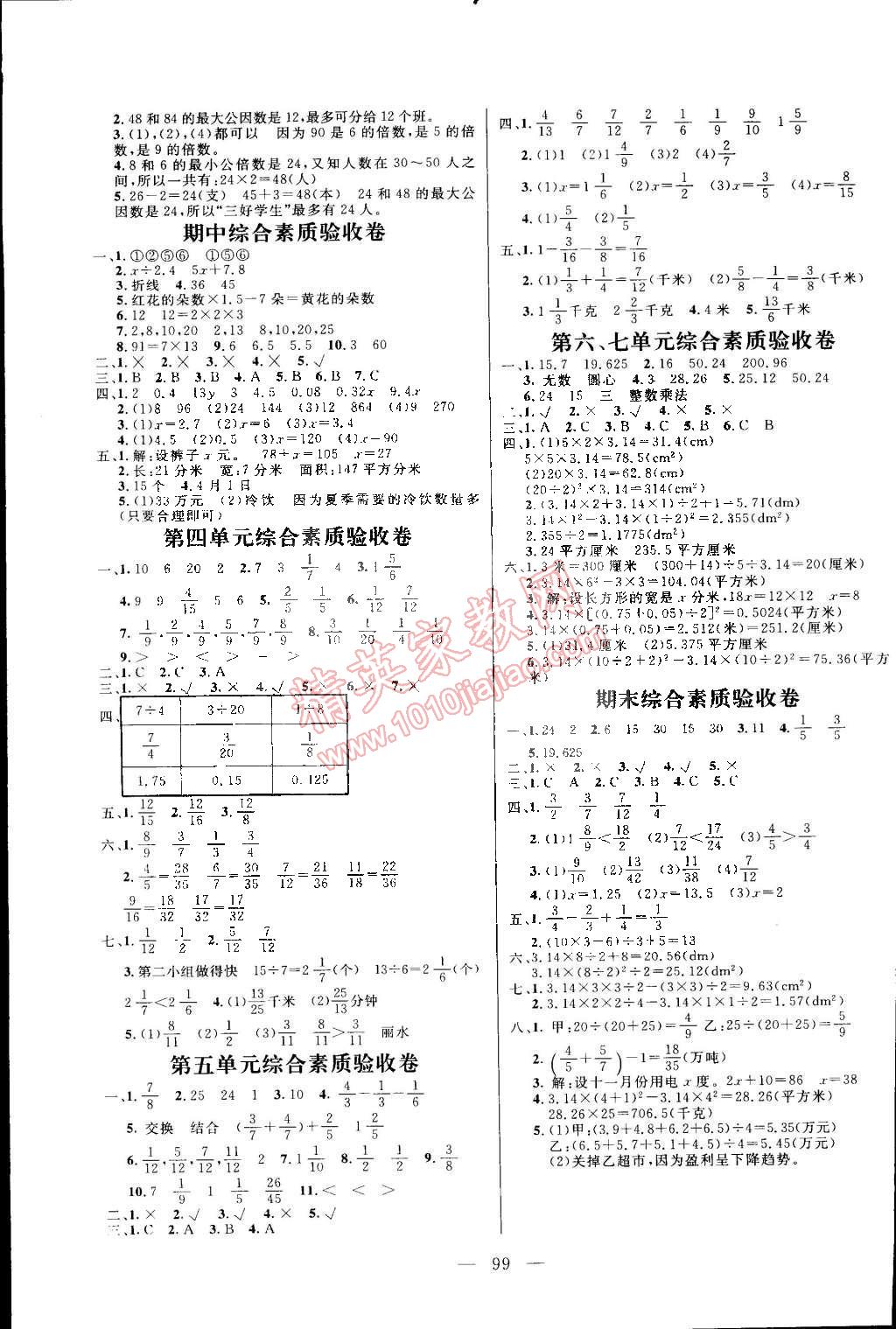 2015年亮點(diǎn)激活小學(xué)教材多元演練五年級(jí)數(shù)學(xué)下冊(cè)蘇教版 第7頁(yè)