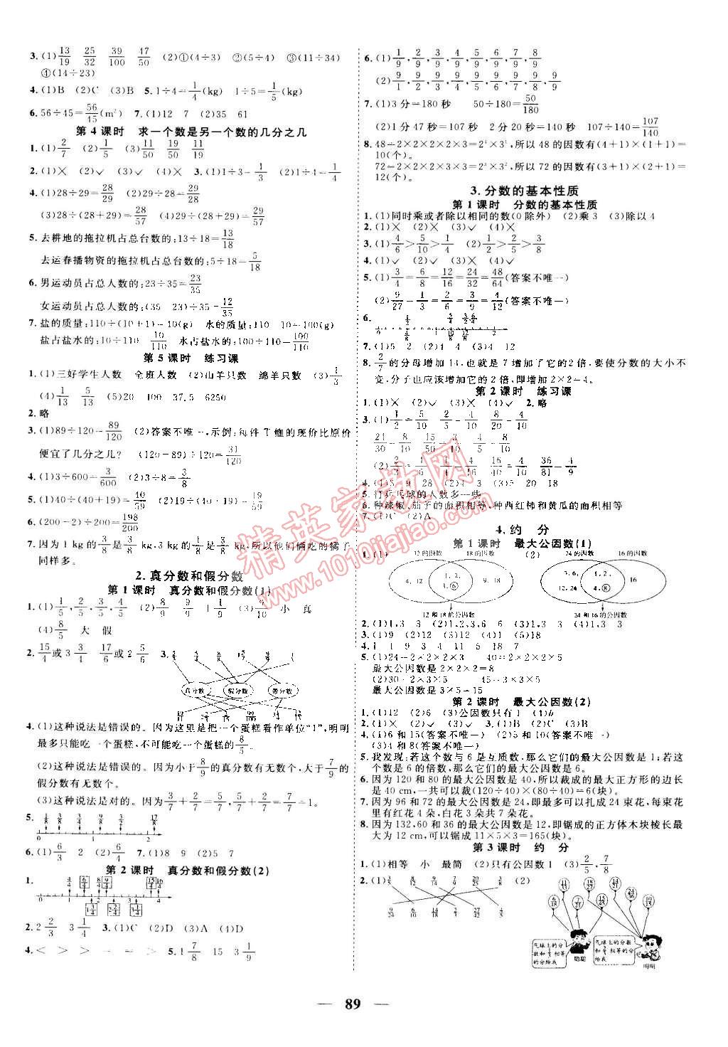 2015年陽光課堂課時優(yōu)化作業(yè)五年級數(shù)學下冊人教版 第3頁