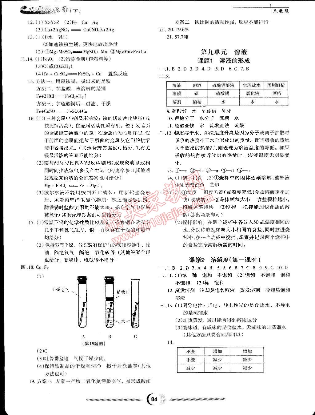 2015年隨堂小考九年級化學(xué)下冊人教版 第2頁