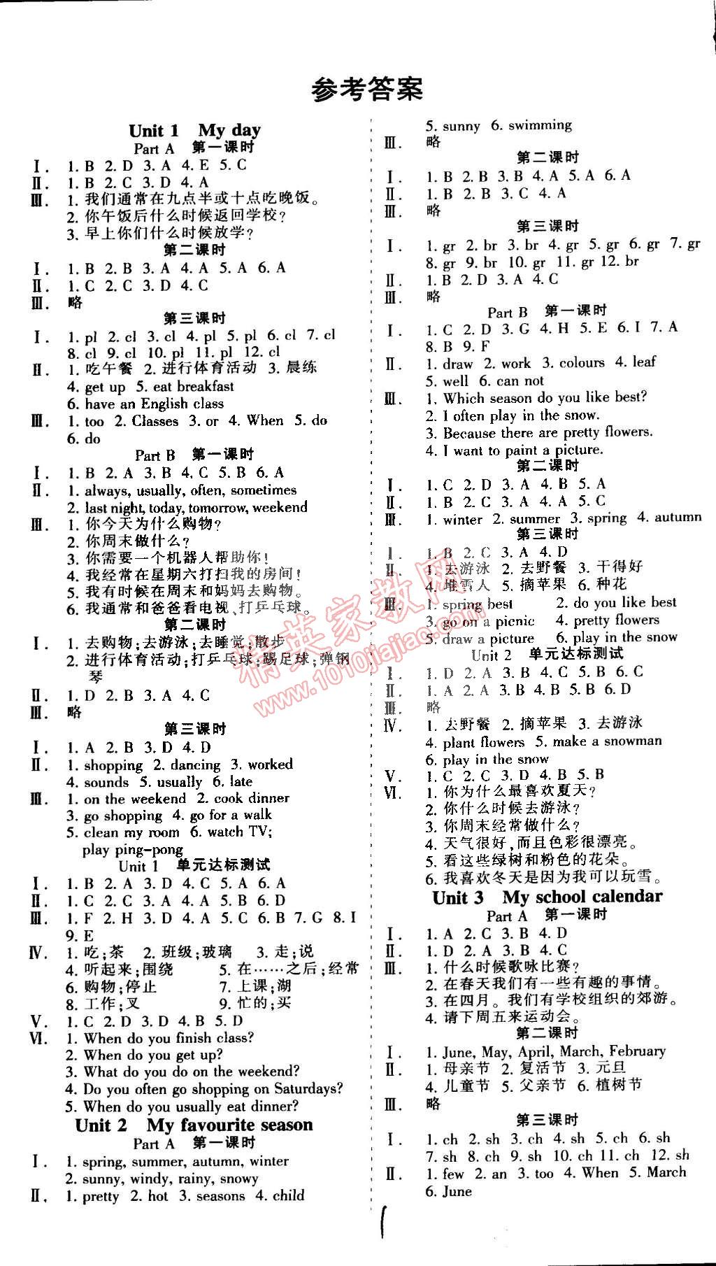 2015年红领巾乐园五年级英语下册人教PEP版 第1页