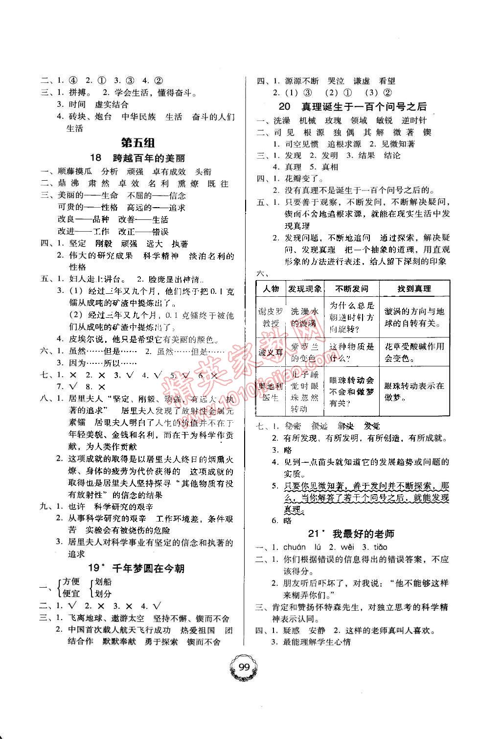 2015年百年學(xué)典課時(shí)學(xué)練測(cè)六年級(jí)語(yǔ)文下冊(cè)人教版 第5頁(yè)