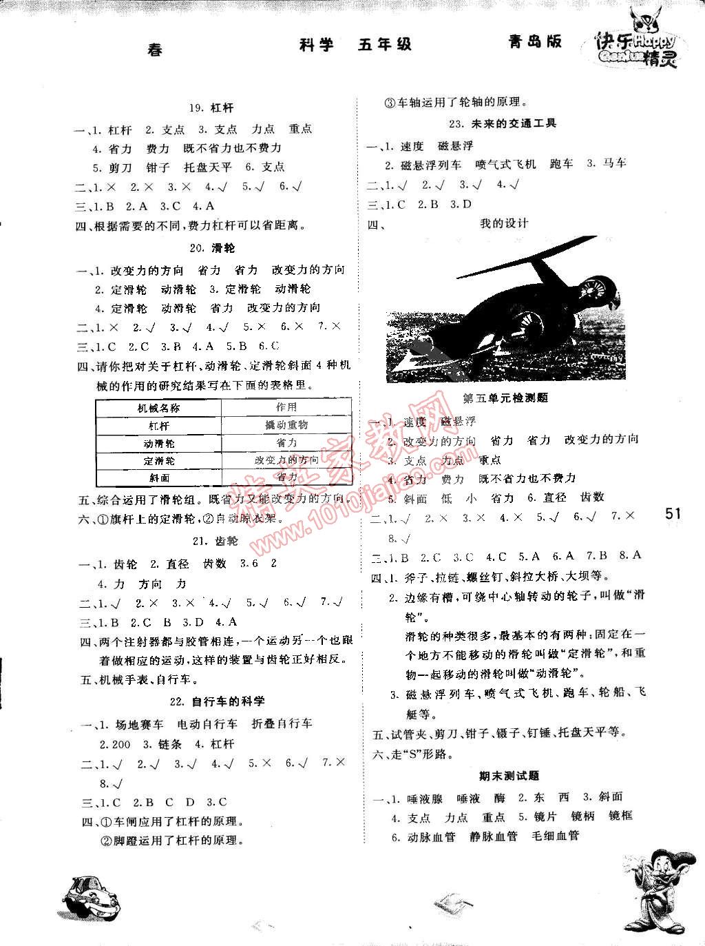 2015年名校作業(yè)本五年級科學(xué)下冊青島版 第6頁