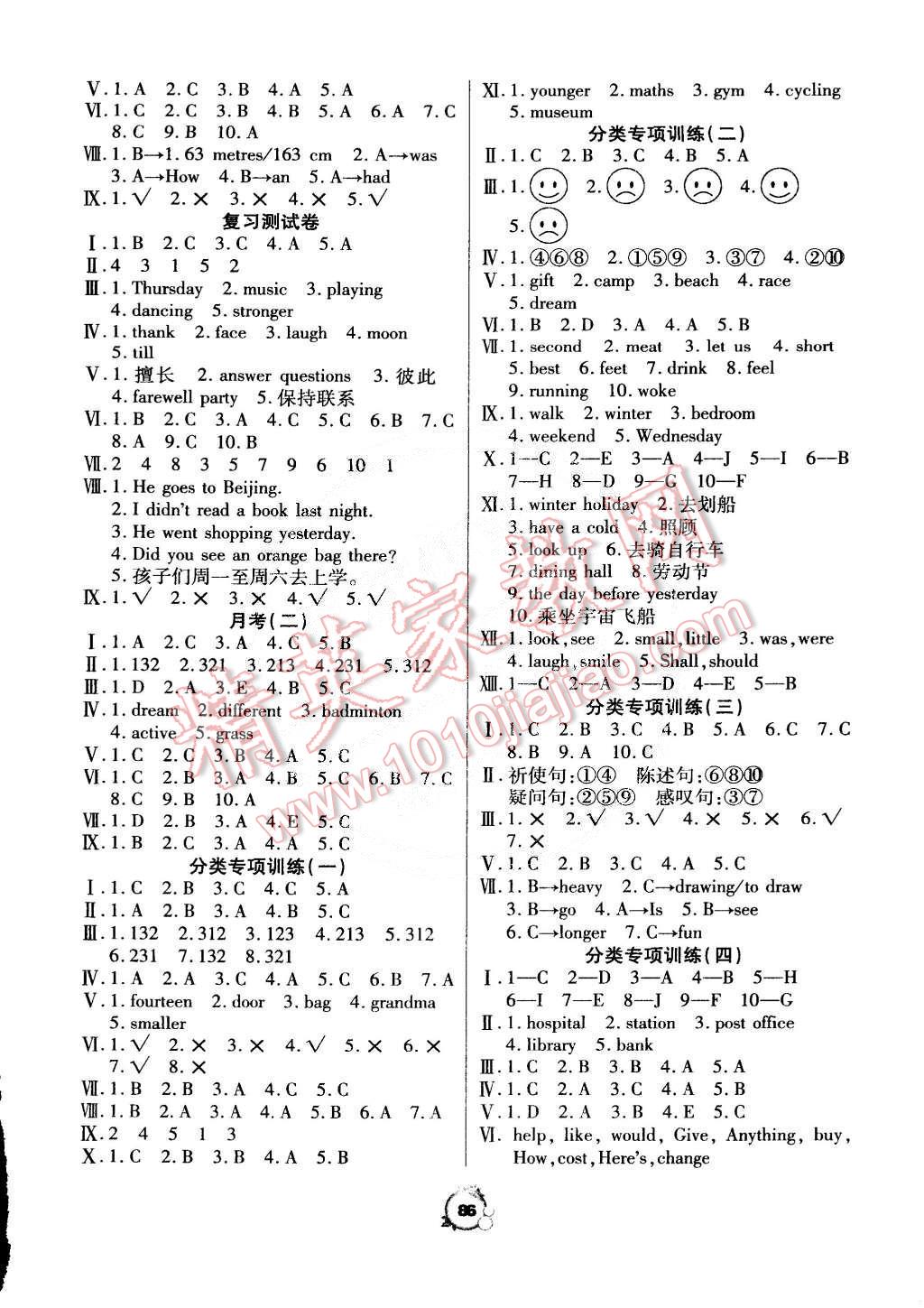 2015年全優(yōu)沖刺100分六年級英語下冊人教PEP版 第6頁