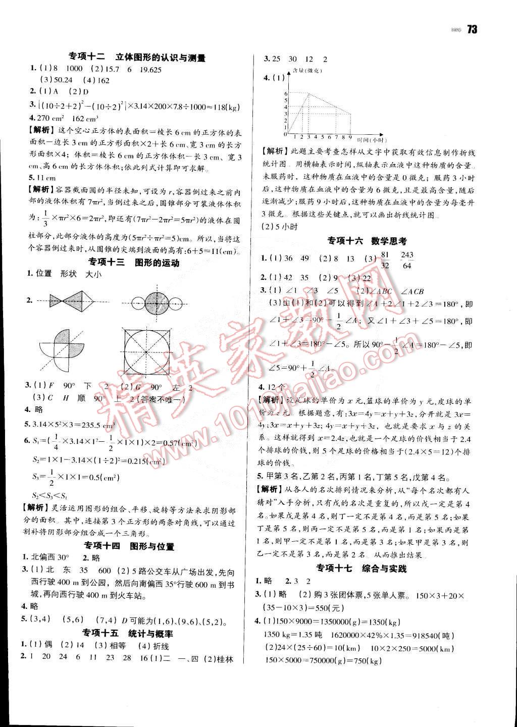 2015年一本六年級(jí)數(shù)學(xué)下冊(cè)人教版 第11頁(yè)