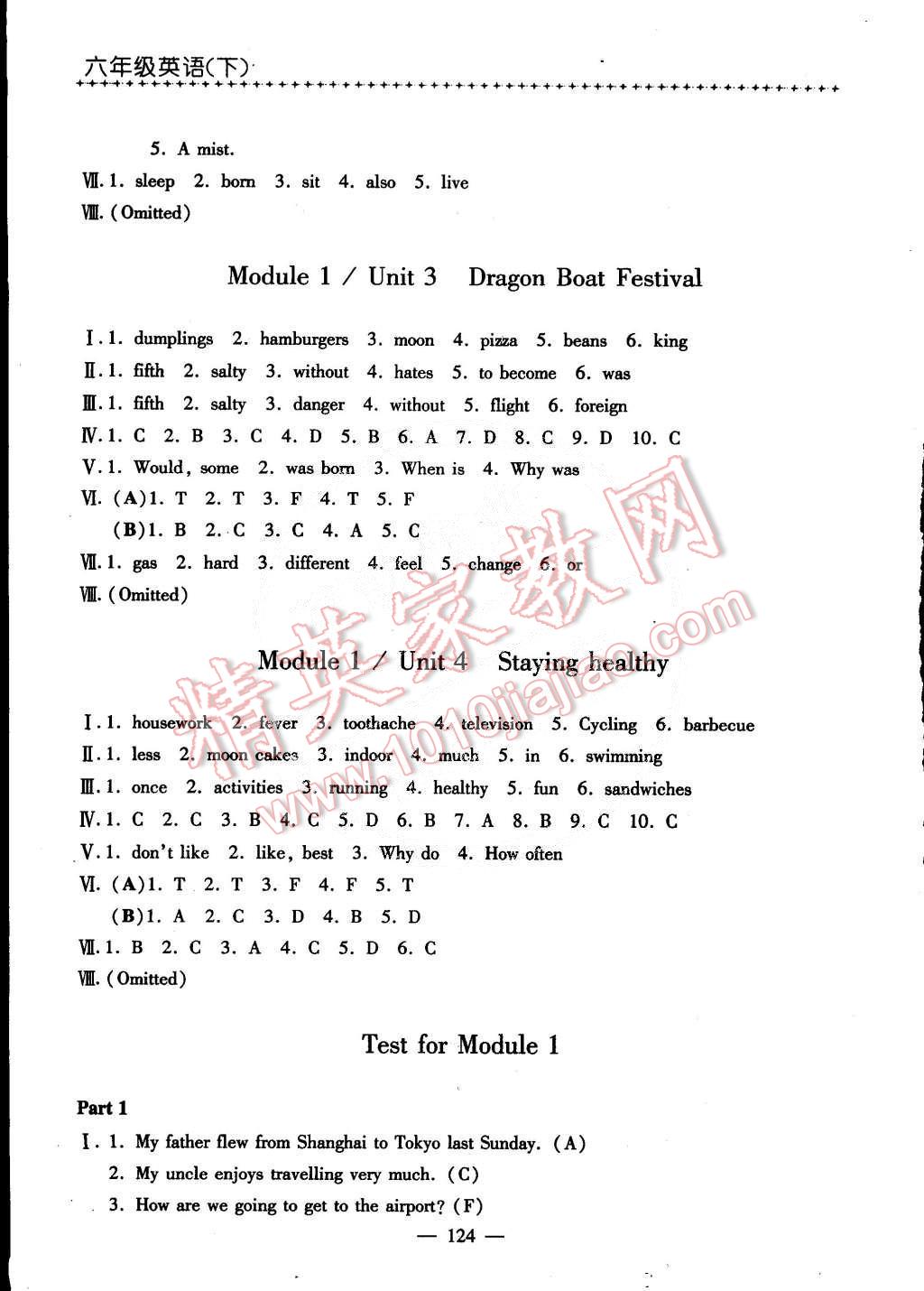 2015年鐘書金牌課課練六年級(jí)英語下冊(cè)牛津版 第2頁(yè)