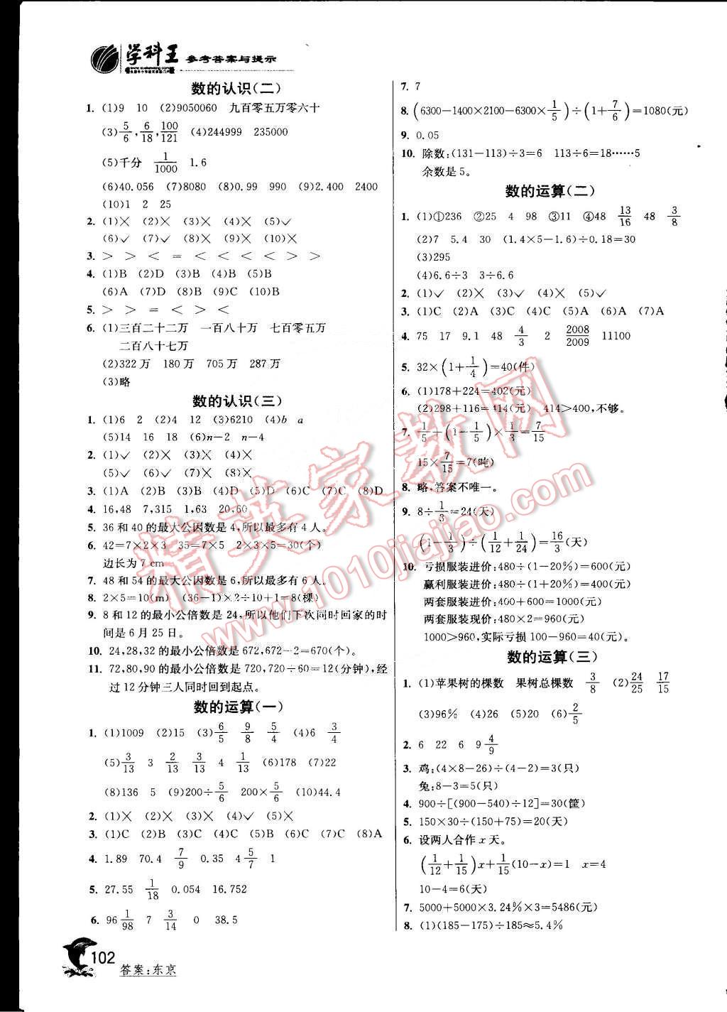 2015年实验班提优训练六年级数学下册人教版 第7页