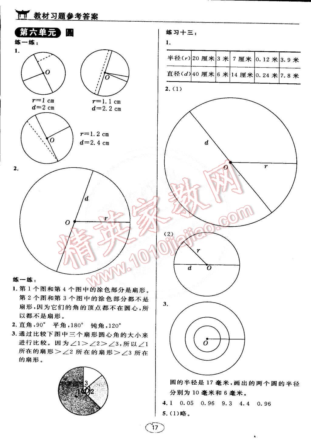 課本蘇教版五年級(jí)數(shù)學(xué)下冊(cè) 參考答案第17頁(yè)