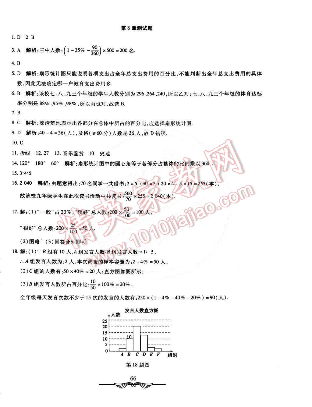 2015年初中奪冠單元檢測卷六年級數(shù)學(xué)下冊魯教版五四制 第6頁