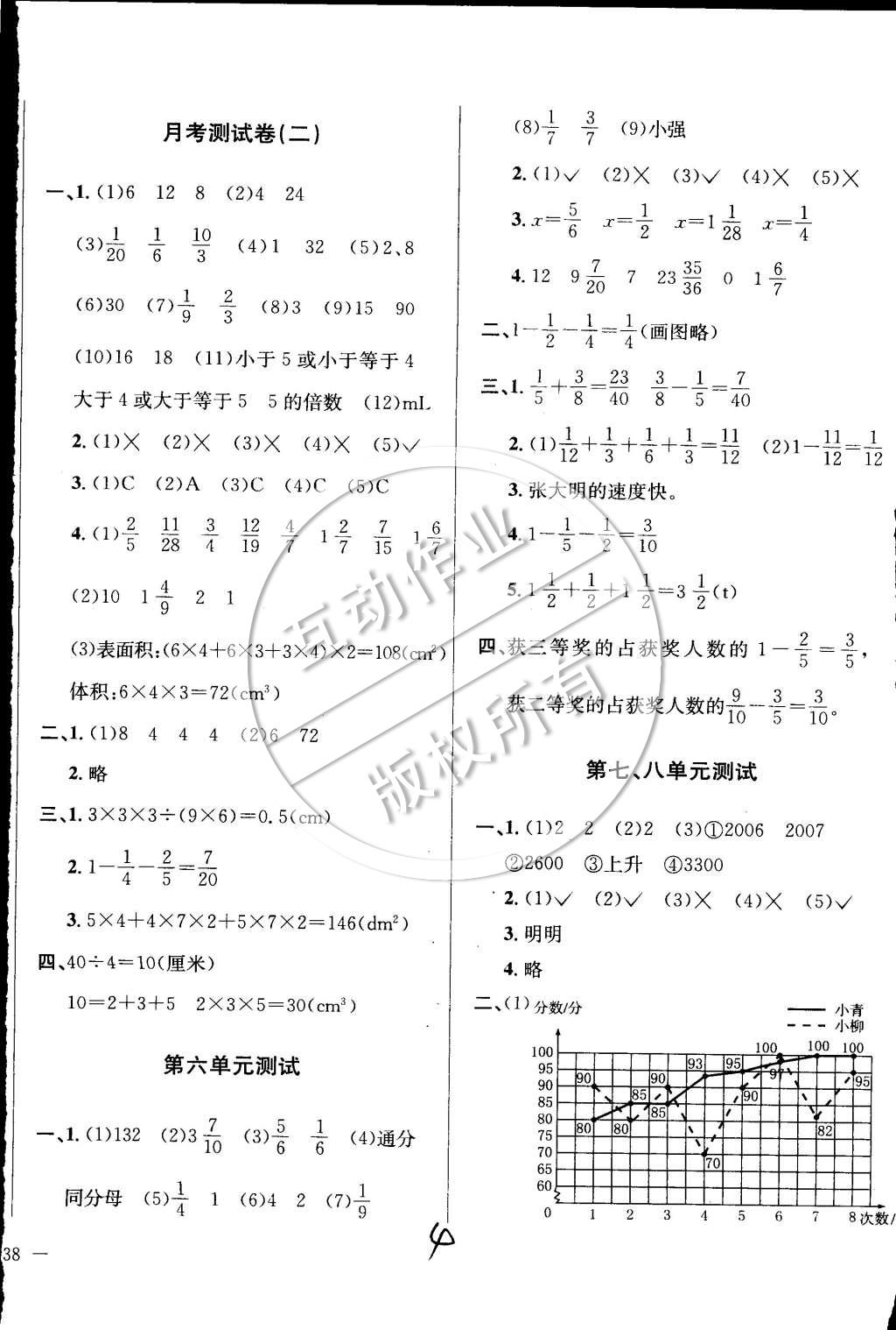 2015年小學教材全測五年級數(shù)學下冊人教版 第4頁