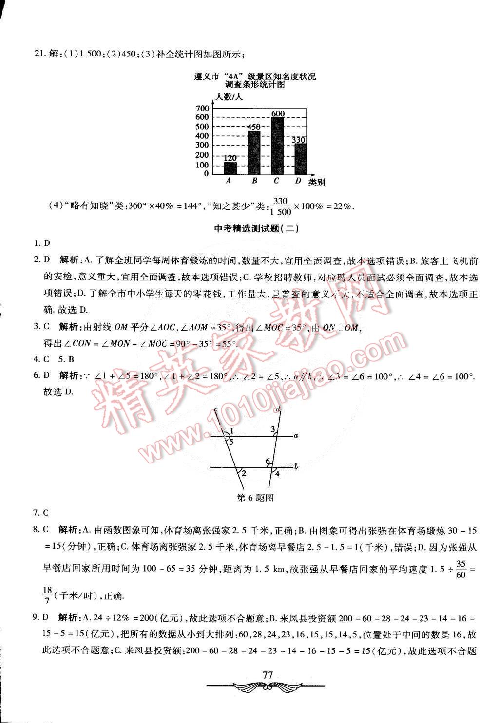 2015年初中奪冠單元檢測(cè)卷六年級(jí)數(shù)學(xué)下冊(cè)魯教版五四制 第17頁(yè)