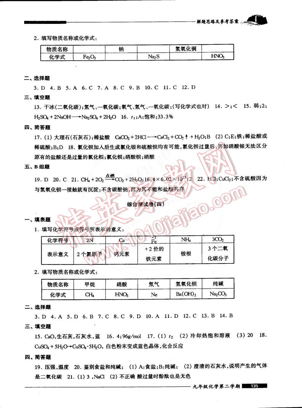 2015年我能考第一金牌一課一練九年級(jí)化學(xué)第二學(xué)期 第17頁(yè)