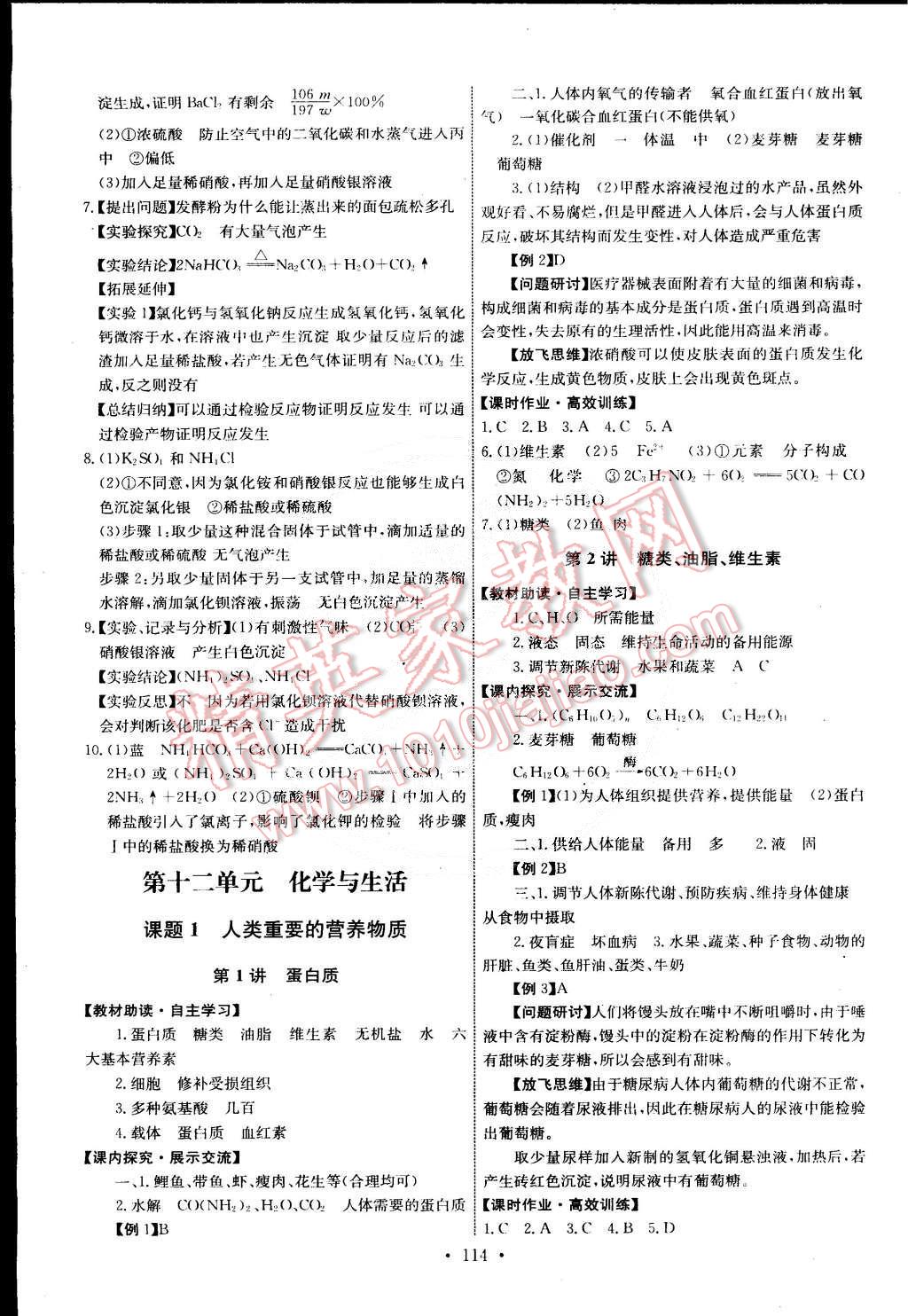 2015年能力培养与测试九年级化学下册人教版 第16页