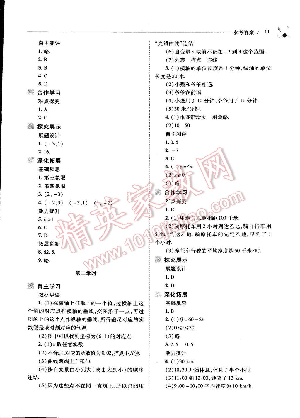 2015年新課程問(wèn)題解決導(dǎo)學(xué)方案八年級(jí)數(shù)學(xué)下冊(cè)華東師大版 第11頁(yè)