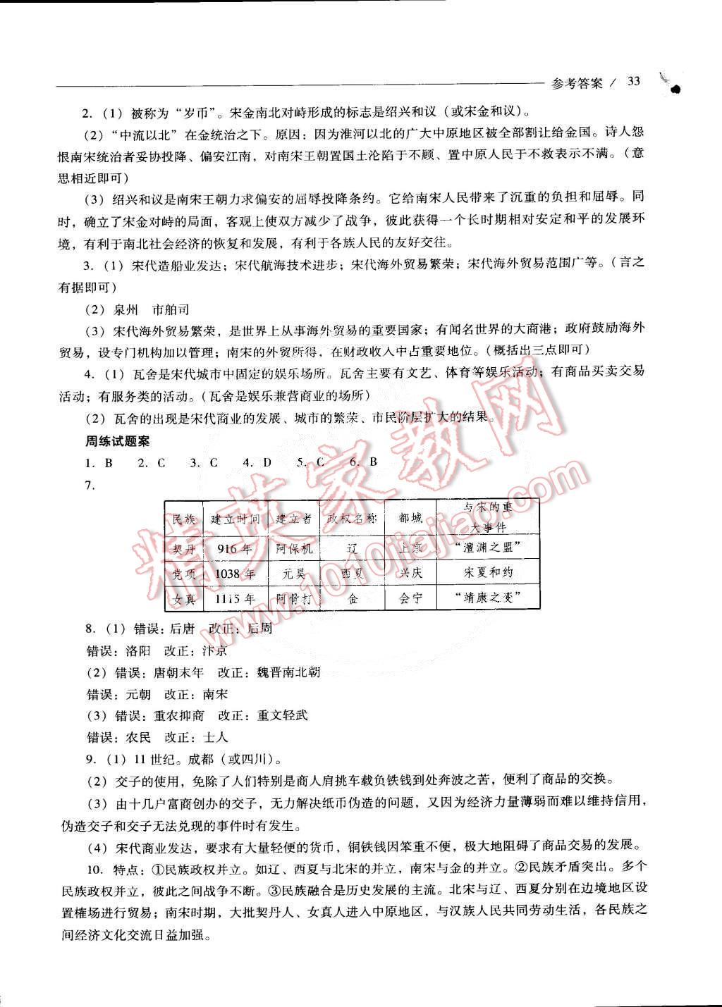 2015年新課程問(wèn)題解決導(dǎo)學(xué)方案七年級(jí)歷史下冊(cè)北師大版 第71頁(yè)