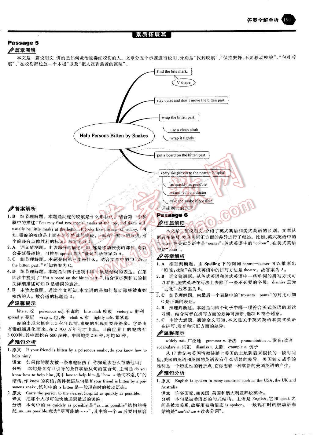 2011年53English八年級(jí)英語完形填空與閱讀理解 第72頁