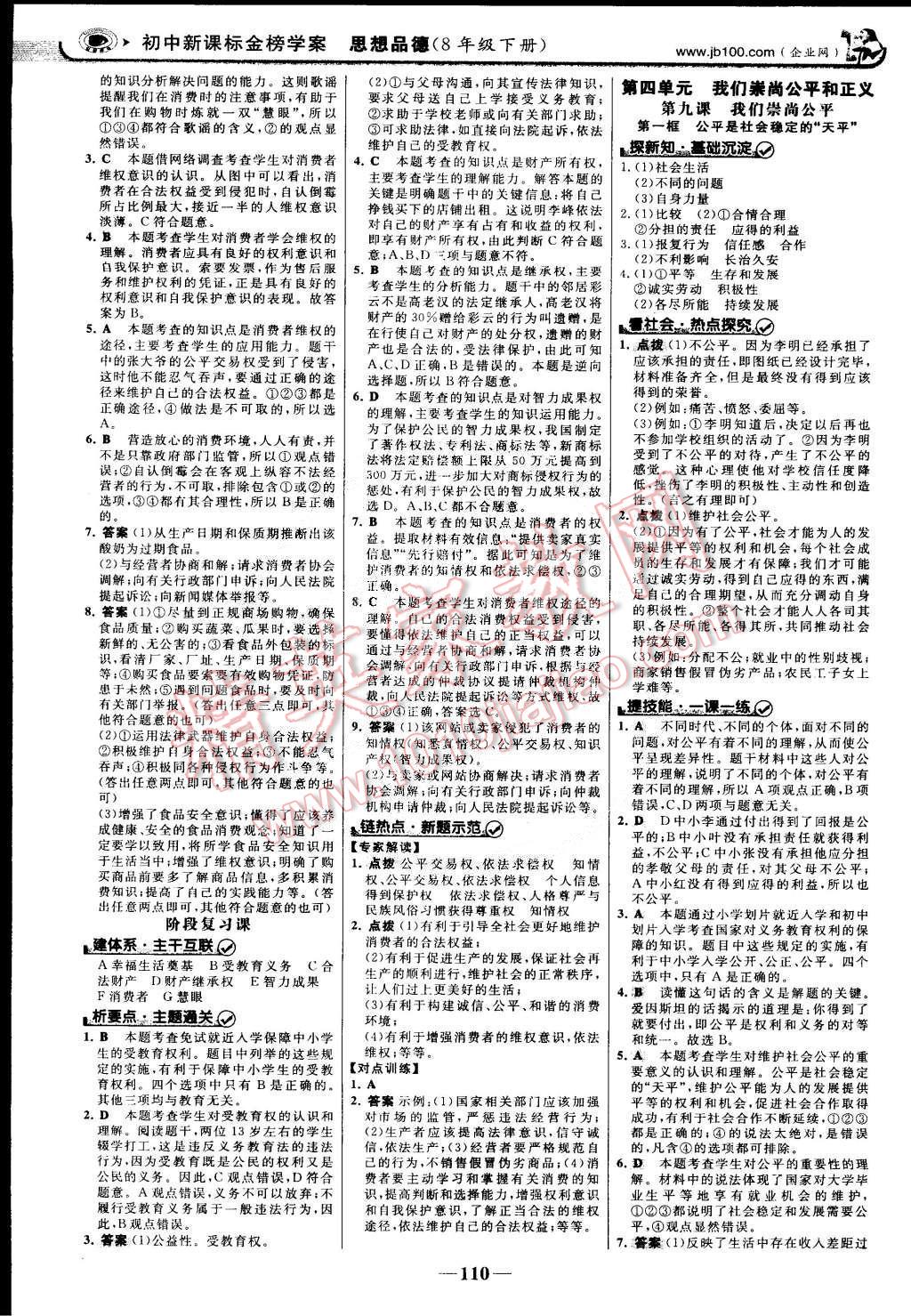 2015年世紀(jì)金榜金榜學(xué)案八年級(jí)思想品德下冊(cè) 第9頁