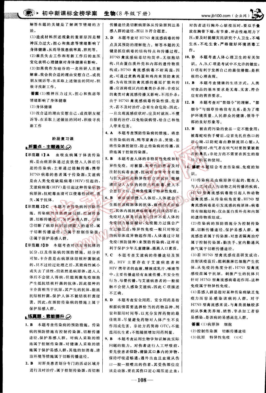 2015年世紀金榜金榜學案八年級生物下冊 第23頁