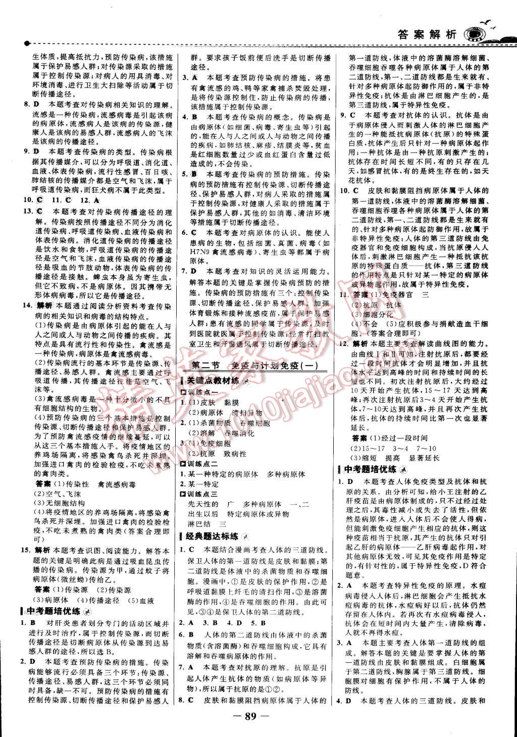 2015年世紀金榜百練百勝八年級生物下冊 第12頁